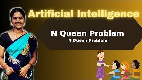 N Queen Problem in Artificial Intelligence|| 4 Queen Problem|| #ai #aiml #videos #youtube #4queen