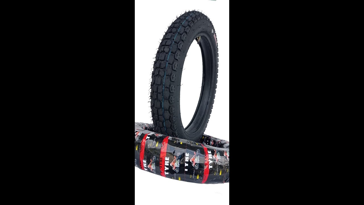 Мотошина 3.50-18 шипованная с камерой