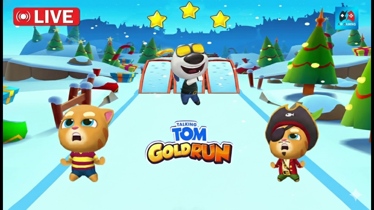 Talking Tom Gold Run Gameplay Day Live 72 Gameplay | 4K AM Gaming Live Stream