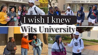 THINGS I WISH I KNEW BEFORE COMING TO WITS UNIVERSITY