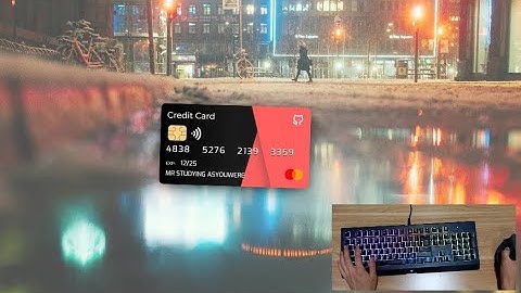 ASMR Programming | Credit Card UI Design using HTML and CSS [No talking]