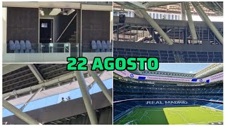 🚨 La CUBIERTA FUNCIONA ⚠️ OBRAS del SANTIAGO BERNABÉU (22 agosto 2025)