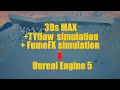 3dsmax TYflow + FumeFx to Unreal Engine 5
