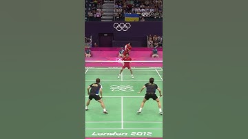 Shot so powerful he broke his badminton racquet!