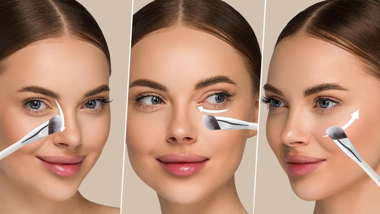 Precision Concealer Brush 🖤🔍 | Perfect Under-Eye & Face Concealing