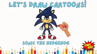 How to Draw Sonic The Hedgehog | Drawing Tutorial for Kids