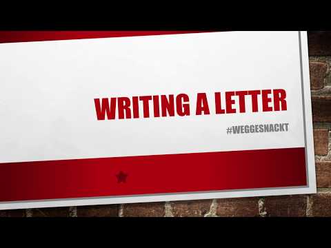 Video: Wie Schreibe Ich Einen Brief Nach England