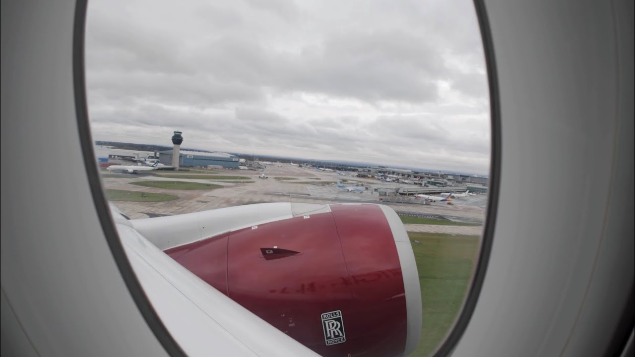 Virgin Atlantic A350 takeoff | Manchester | Runway 05L 