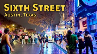 Austin, Texas - Sixth Street Late Night Walking Tour - Dirty 6Th