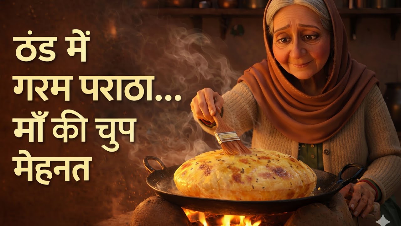 ठंड में गरम पराठा | माँ की चुप मेहनत | Emotional Family Story