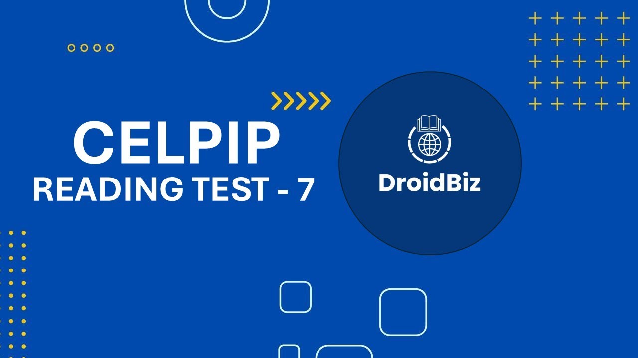 CELPIP Reading Practice Test 7 - YouTube