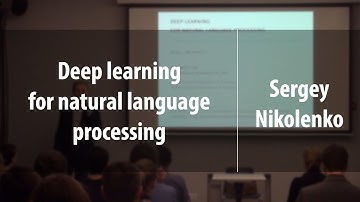 Deep learning tutorial. Part II | Sergey Nikolenko