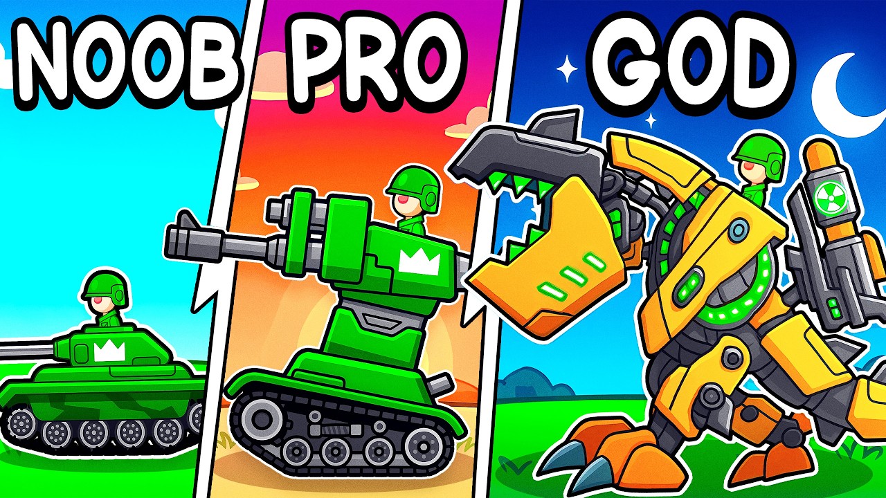 Эволюция танков в MECHAS в Hills of Steel