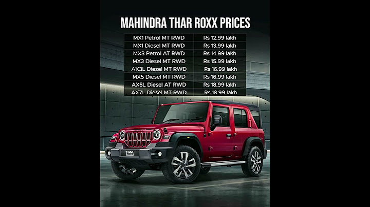thar roxx | roxx price | Thar 5 Door 4×2 Price #shorts #shortsfeed #tharprice #tharroxx #viralvideo