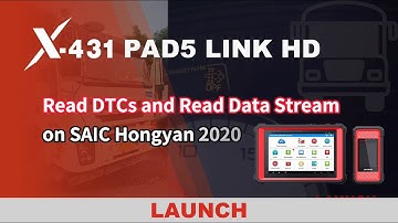 X-431 PAD5 LINK HD | How to read DTCs and Data Stream on SAIC Hongyan 2020 | LAUNCH
