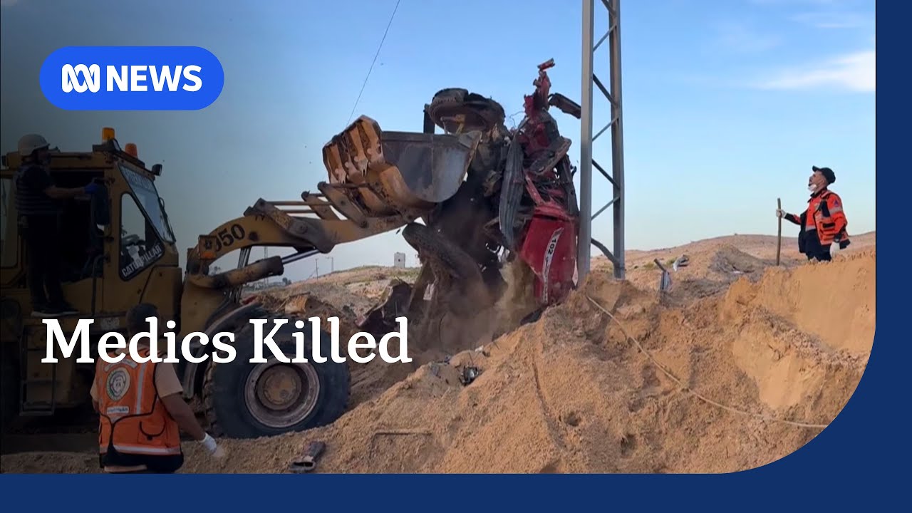 Bodies of recovered after Israel confirmed it opened fire on medic convoy | ABC NEWS