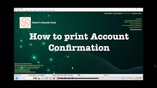 How to print account confirmation Letter . screenshot 3