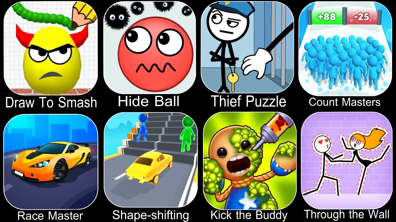 Gramic Monster Scary survival,Minecraft, The Office Boss,Emoji Puzzle,Survival Story,Kick The Buddy