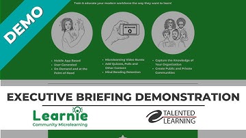 Learnie Community Microlearning Executive Briefing Demonstration