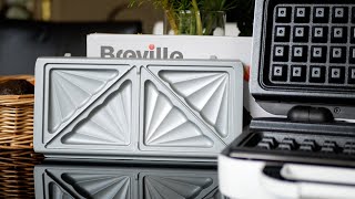 Breville Sandwich And Waffle Maker Unboxing and Setup