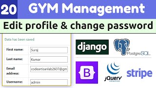Edit Profile & Change Password in Django | Django Full Course: Gym Management System #20