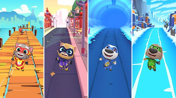 Talking Tom Hero Dash: Talking Tom,Talking Ginger,Talking Hank,Talking Ben (Android/iOS) Gameplay