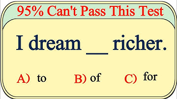 Mixed Grammar Test: Only 5% Can Pass This Test