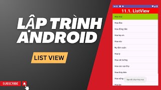 [Android Kotlin 2024] 11.1. ListView nguồn cố định | Thắng Acoustic
