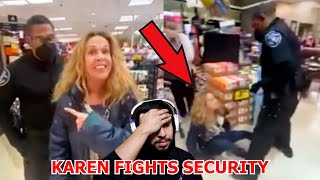 Karen Fights Security At Ralph's Supermarket
