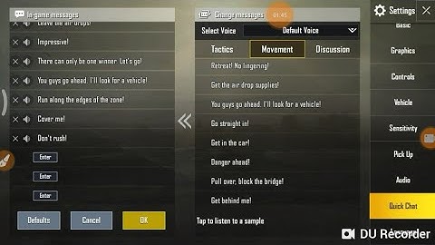 How to get more voice command in PUBG MOBILE{SMG}