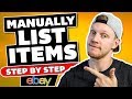 Manual eBay Product Listing: List an Item WITHOUT Software Step by Step Tutorial for Beginners