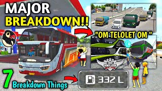 7 Major Breakdown in Bussid! After New Update 4.1.2 Bus Simulator Indonesia by Maleo🏕 | Bus Gameplay