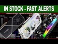 24/7 Live stock alert for RTX 3060/TI/3070/3080/3090 6700/6800/XT/6900XT with sound for USA stores