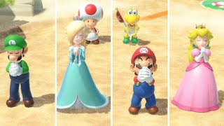 Mario Party Superstars Yoshi's Tropical Island Peach vs Mario , Luigi & Rosalina