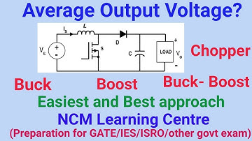 Average Output Voltage Calculation| DC Chopper| Buck | Boost| Buck-Boost| step down| up| converter