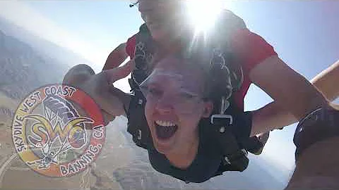 Bridget Ferrell's mind blowing jump at Skydive Wes...