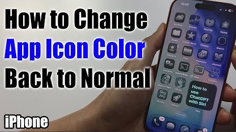 Hoe je de kleur van een app-pictogram op iPhone iOS 26 weer normaal kunt maken