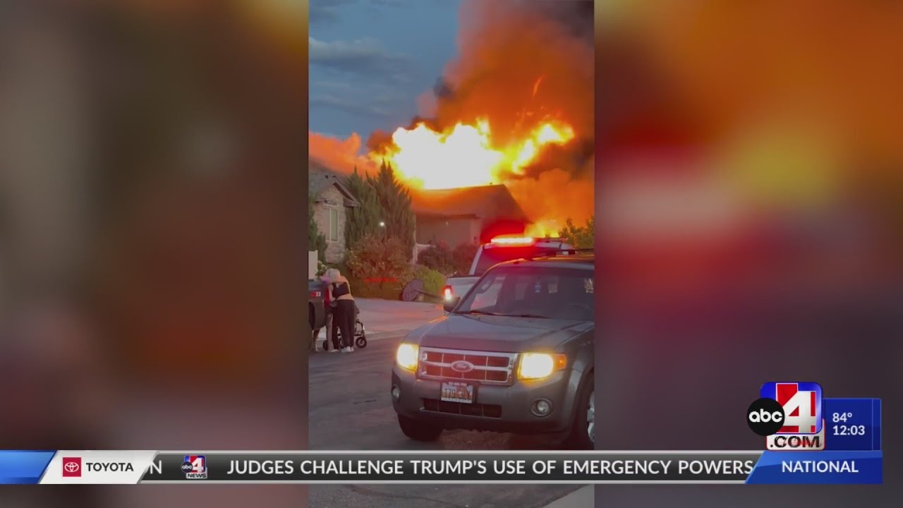 WATCH: Garage fire spreads to two homes in Tooele, fueled by flammable ...