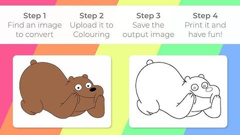 Crear dibujos para colorear para niños de forma automática