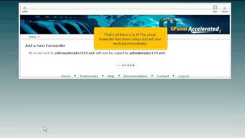 Hostsary.com Cpanel Video - How to setup email forwarding in cPanel
