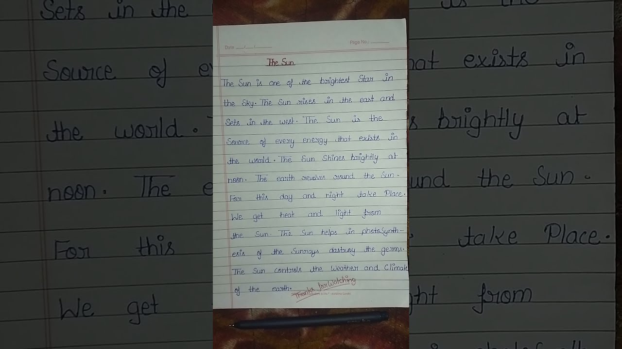 Essay The Sun