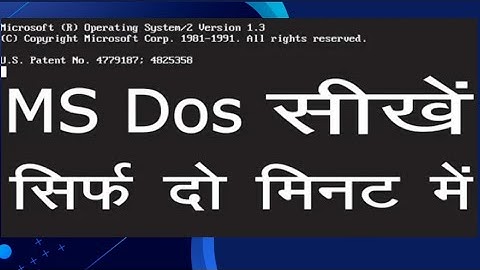 How To Create, Open, Rename, Copy And Delete The Files In MS-DOS Command Prompt || Command Prompt ||