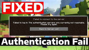 How To Fix Minecraft Authentication Servers Are Currently Not Reachable