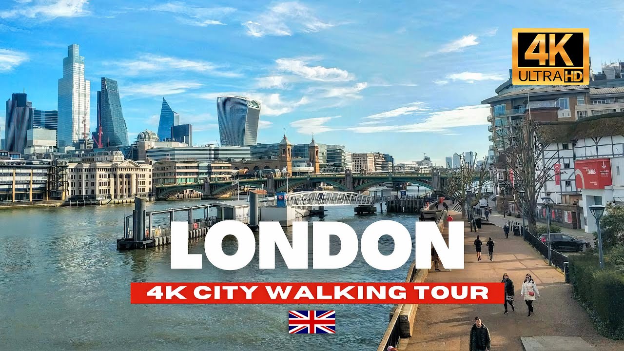 London, Verenigd Koninkrijk | Markt Borough | Wandeling door het Stadscentrum 4K