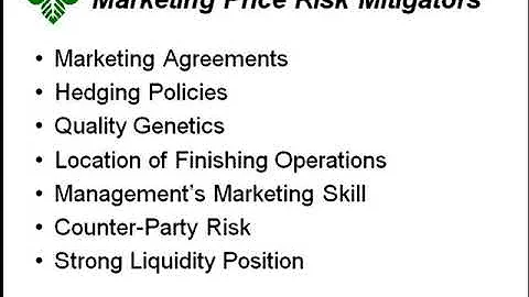 Lee Fuchs - Risk profile of pork production