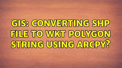 GIS: Converting shp file to wkt polygon string using ArcPy? (2 Solutions!!)