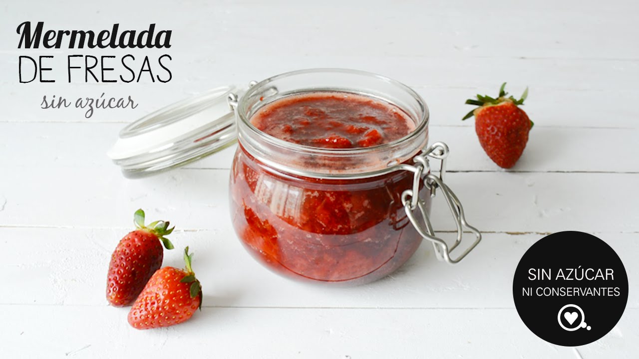 Mermelada de fresas SIN AZÚCAR 