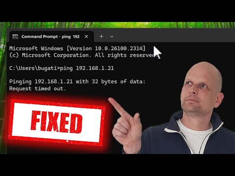 PING IP ADDRESS REQUEST TIMED OUT - FIXED