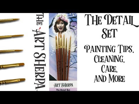 Art Sherpa Detail Brushes  How to create Strokes brush Cleaning and Care