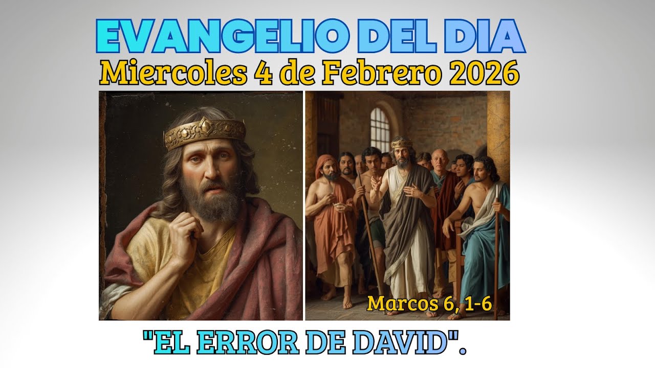 Evangelio de Hoy: Miércoles 4 de febrero 2026 (Marcos 6, 1-6). - YouTube